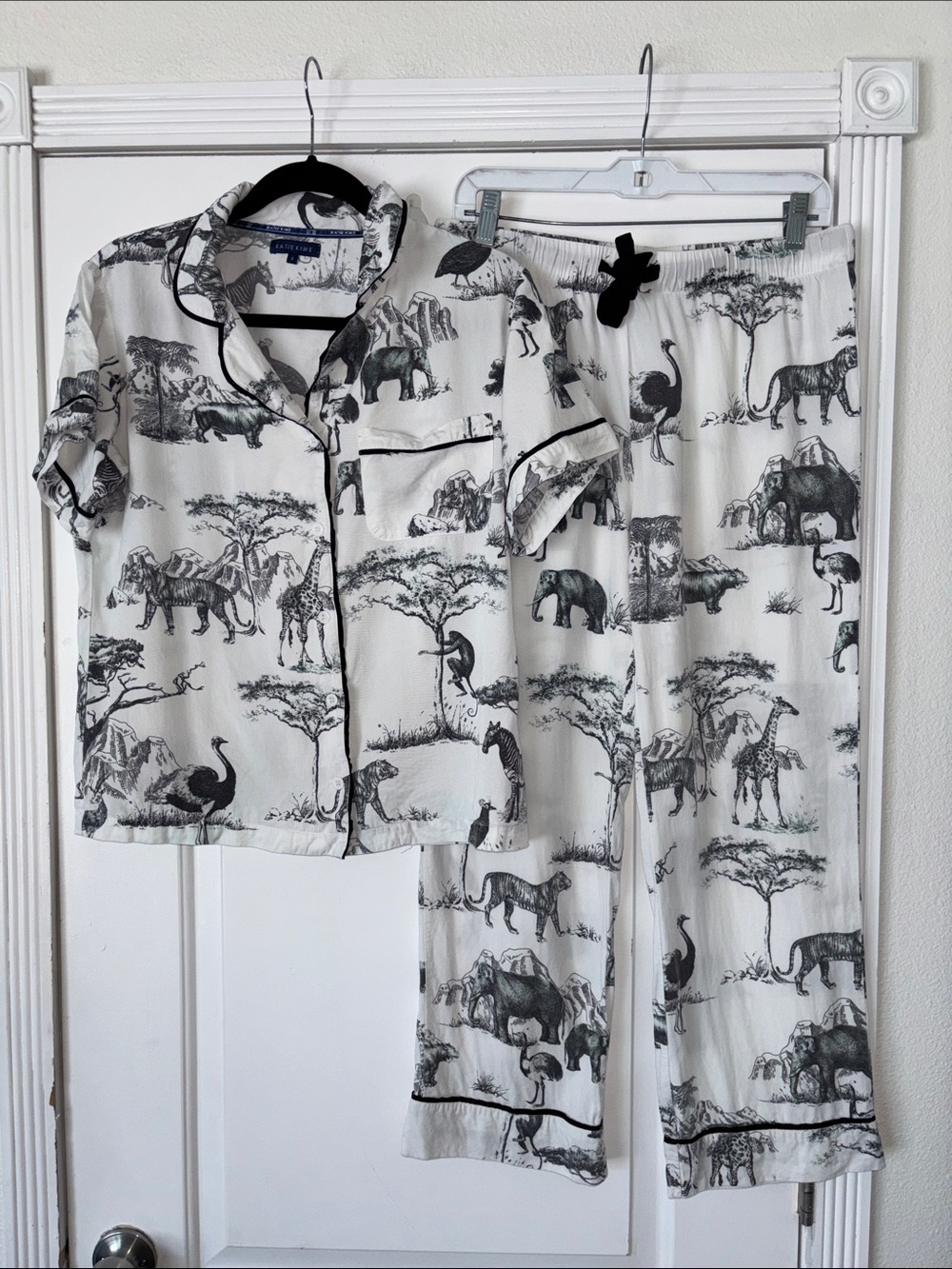 Katie Kime modal blend Safari toile Print Pajama Set S